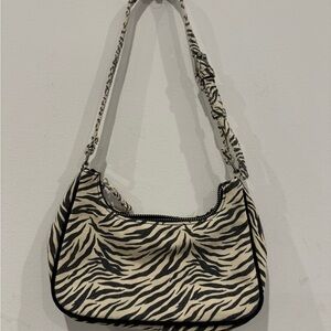 Zara Zebra Print Shoulder Bag